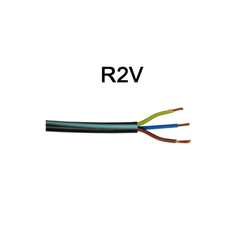 Câble électrique U1000 R2V cuivre - 1.5mm² à 300mm²