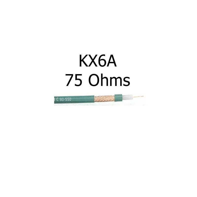 Câble Coaxial Vidéo KX6A (75 Ohms)