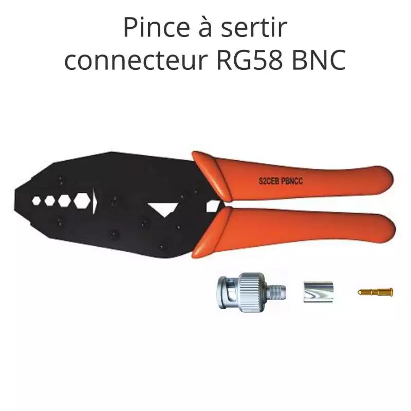 Pince à sertir RG58 BNC coaxial