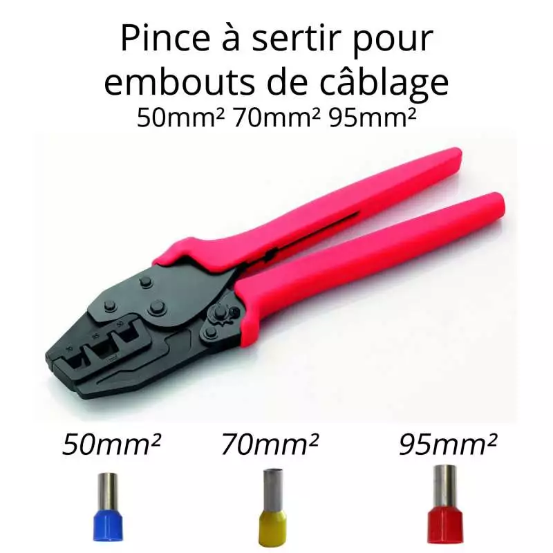 Pince à sertir embout câblage 50-95mm²