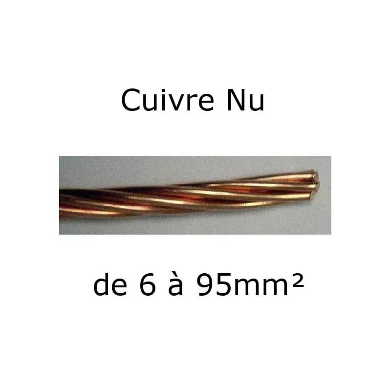 Câble Cuivre Nu - 6 mm² à 95 mm²